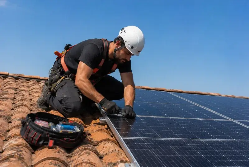 Maintenance et monitoring de panneaux solaires à Mionnay