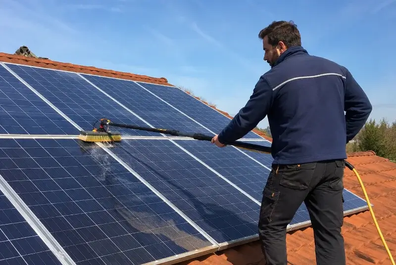 Nettoyage et entretien de panneaux solaires à Mionnay